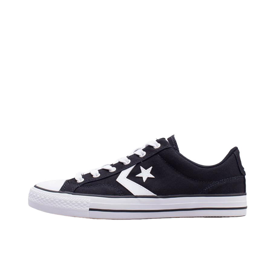 推荐商品：Converse/匡威 Star Player 星箭 防滑耐磨 复古休闲 舒适轻便 简约 板鞋 Black/White OX/黑色/白色