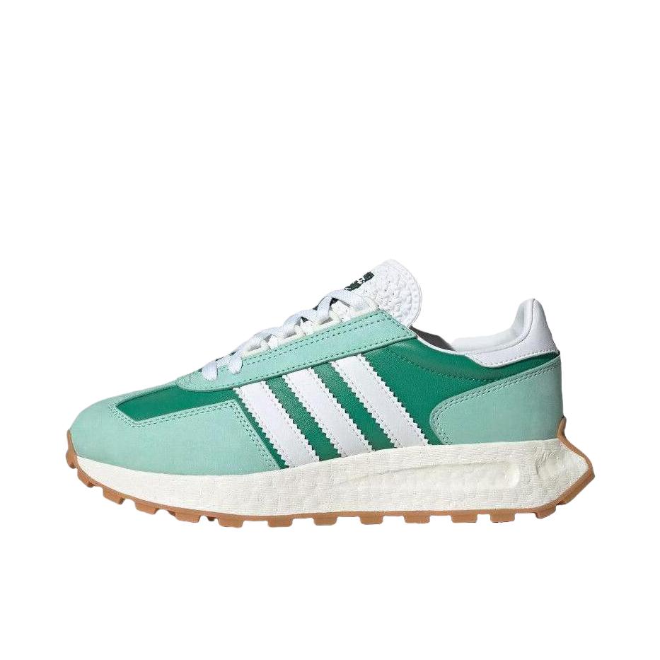 推荐商品：adidas Originals RETROPY E5 跑鞋 缓震透气复古 浅绿/深绿/白色