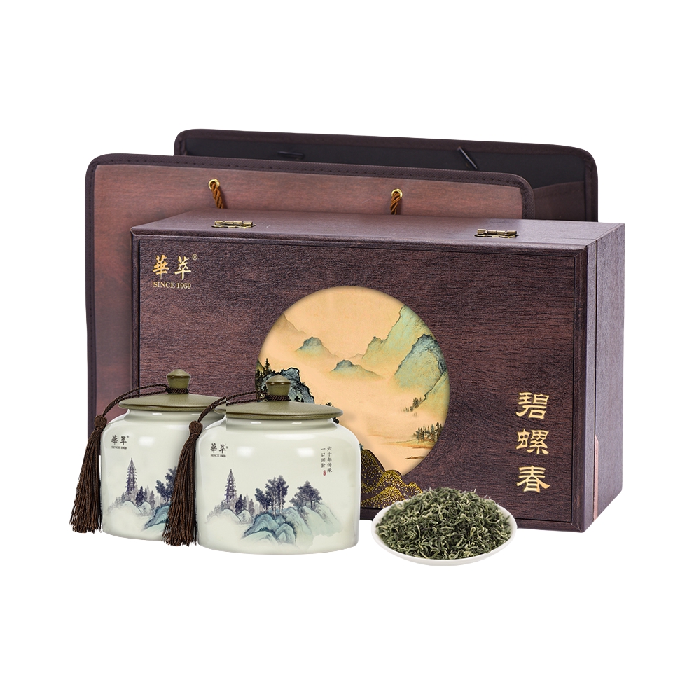推荐商品：华萃 六和塔礼盒 碧螺春 特级 礼盒装