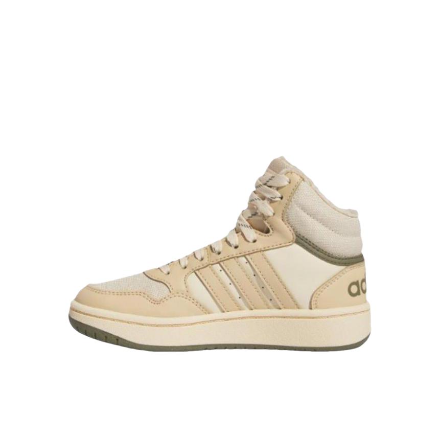 推荐商品：adidas Hoops 3.0 板鞋儿童 防滑耐磨舒适轻便减震百搭休闲 小童/卡其色