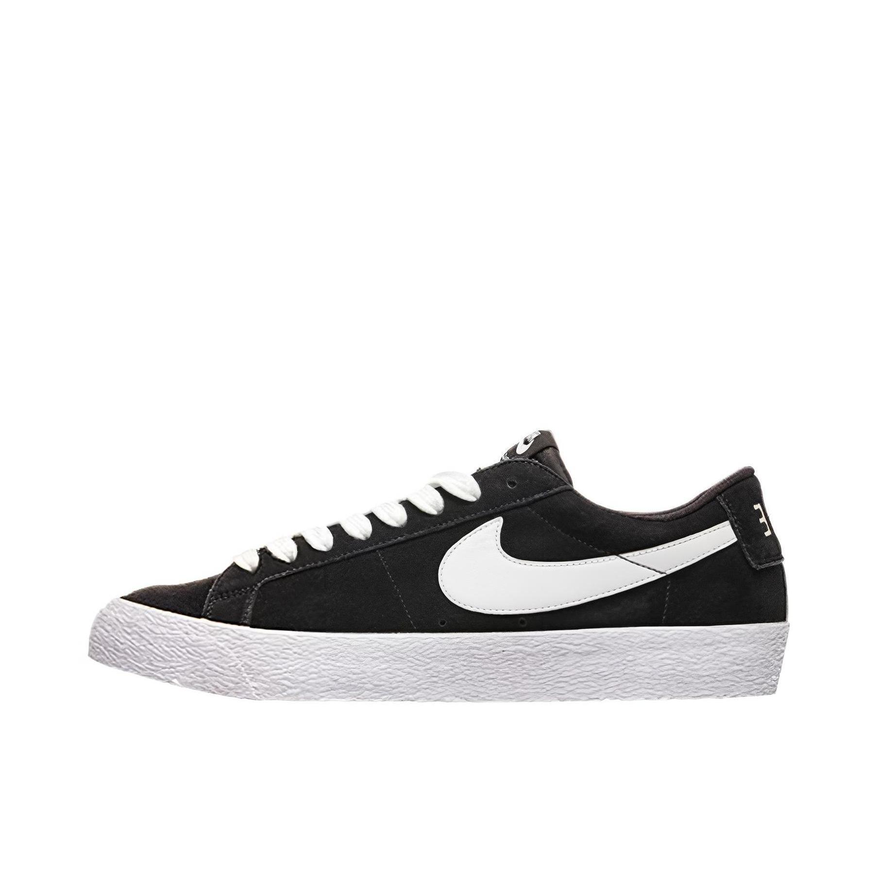 推荐商品：Nike Blazer 板鞋 经典复古防滑舒适百搭 Zoom Black White 黑白麂皮
