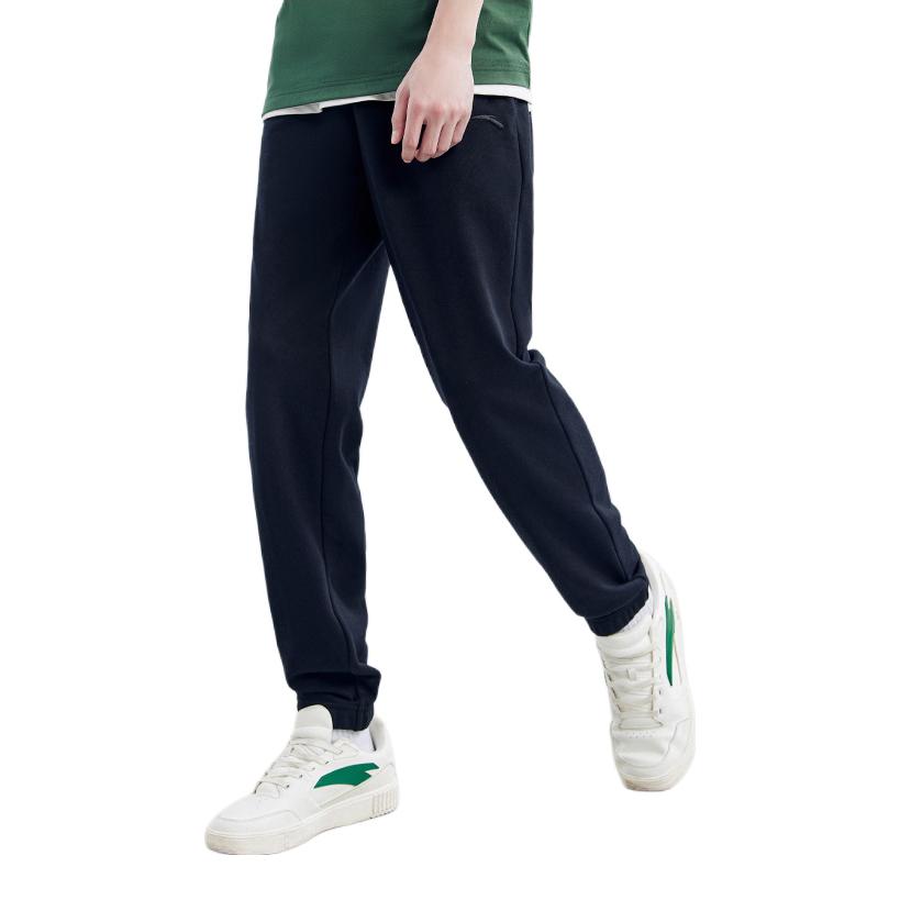 Anta 针织橡筋休闲跑步束脚收口直筒运动长裤 15727741