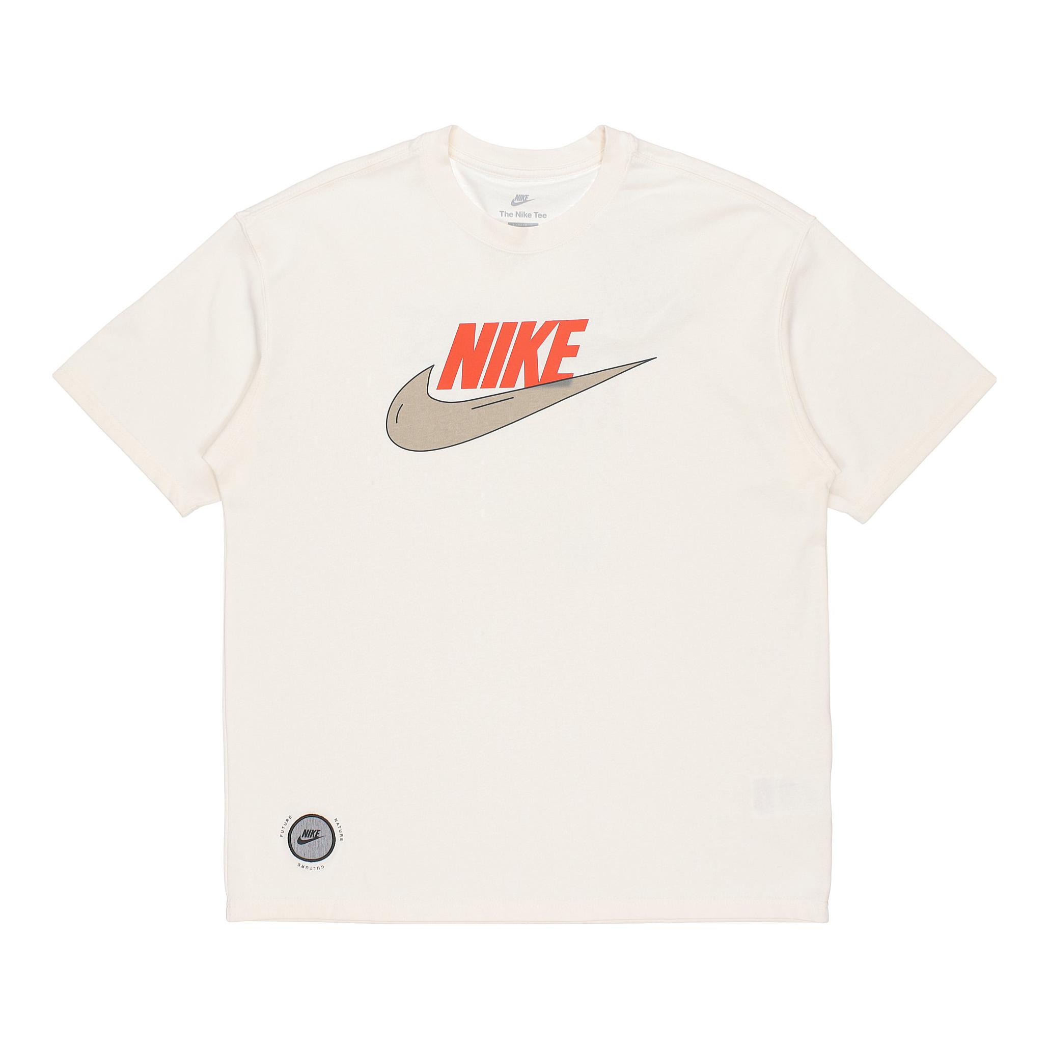Nike 大Logo 字母印花运动针织圆领短袖T恤 DJ1340
