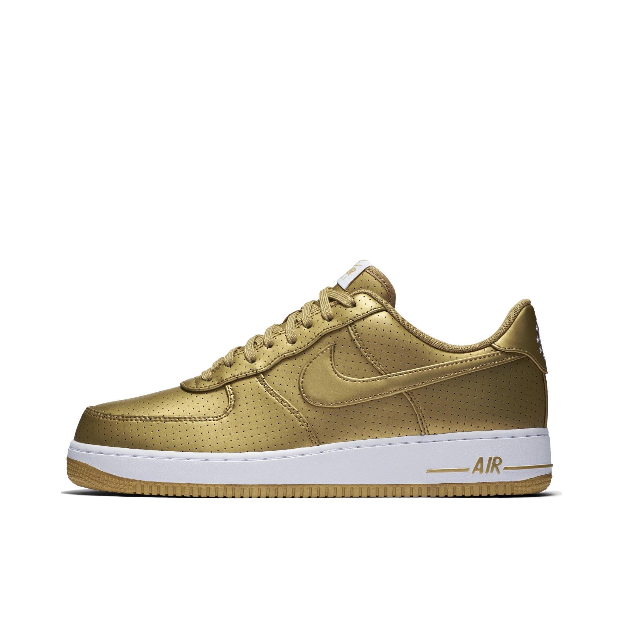 推荐商品：Nike Air Force 1 空军一号 板鞋 轻便舒适百搭耐磨防滑复古 Metallic Gold 香槟金