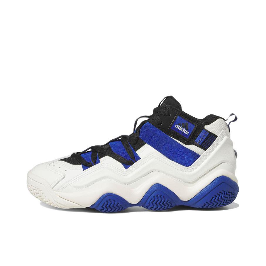 推荐商品：adidas Top Ten 2000 篮球鞋 潮流防滑耐磨复古舒适轻便缓震时尚透气 白色/黑色/蓝色