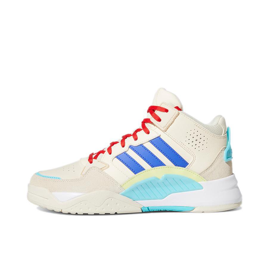 推荐商品：adidas neo 5th Quarter 运动休闲鞋 耐磨防滑轻便透气复古时尚 米白/蓝色