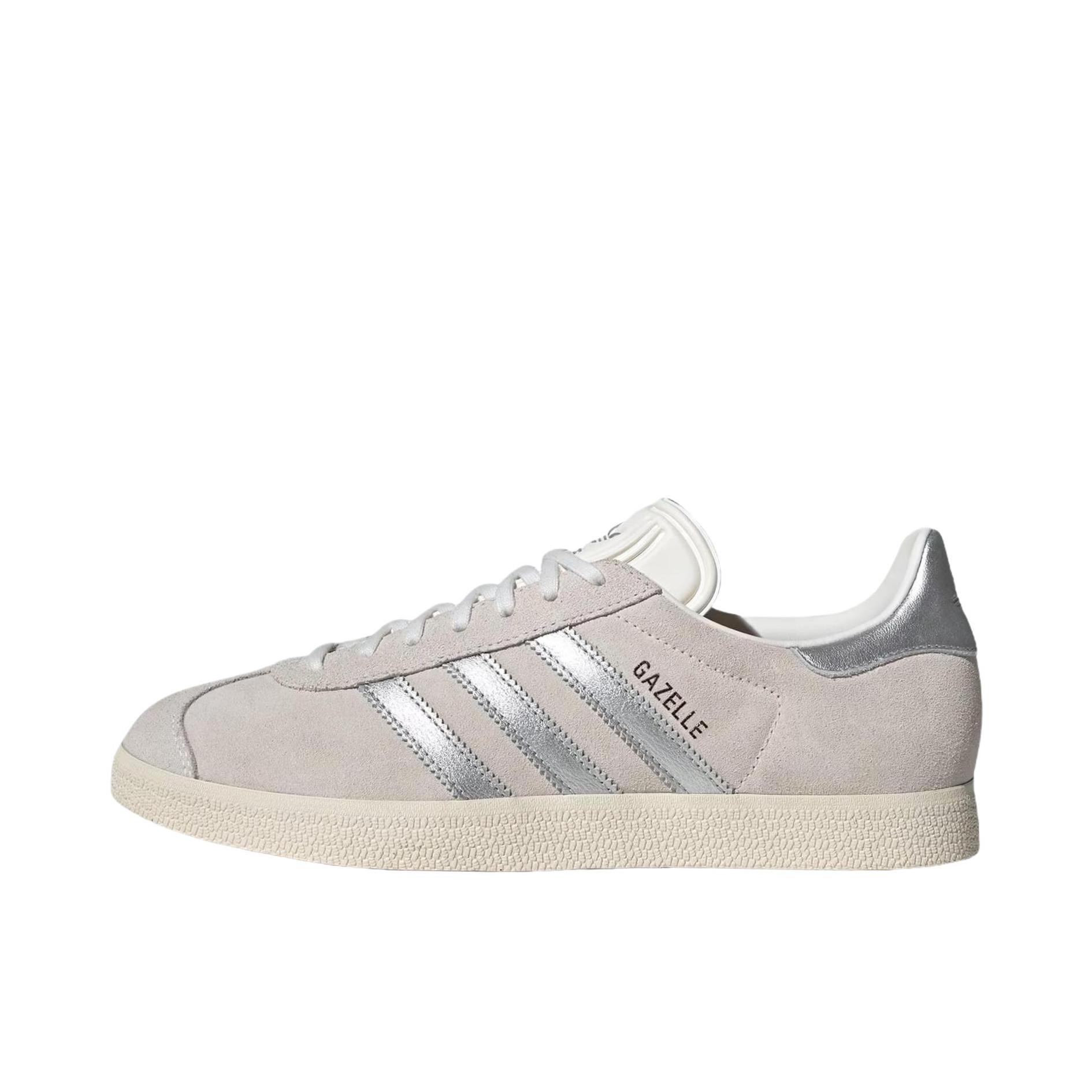 推荐商品：adidas Originals Gazelle T头鞋 德训鞋 板鞋 轻便复古薄底舒适百搭减震耐磨贴合圆头 白色/银色