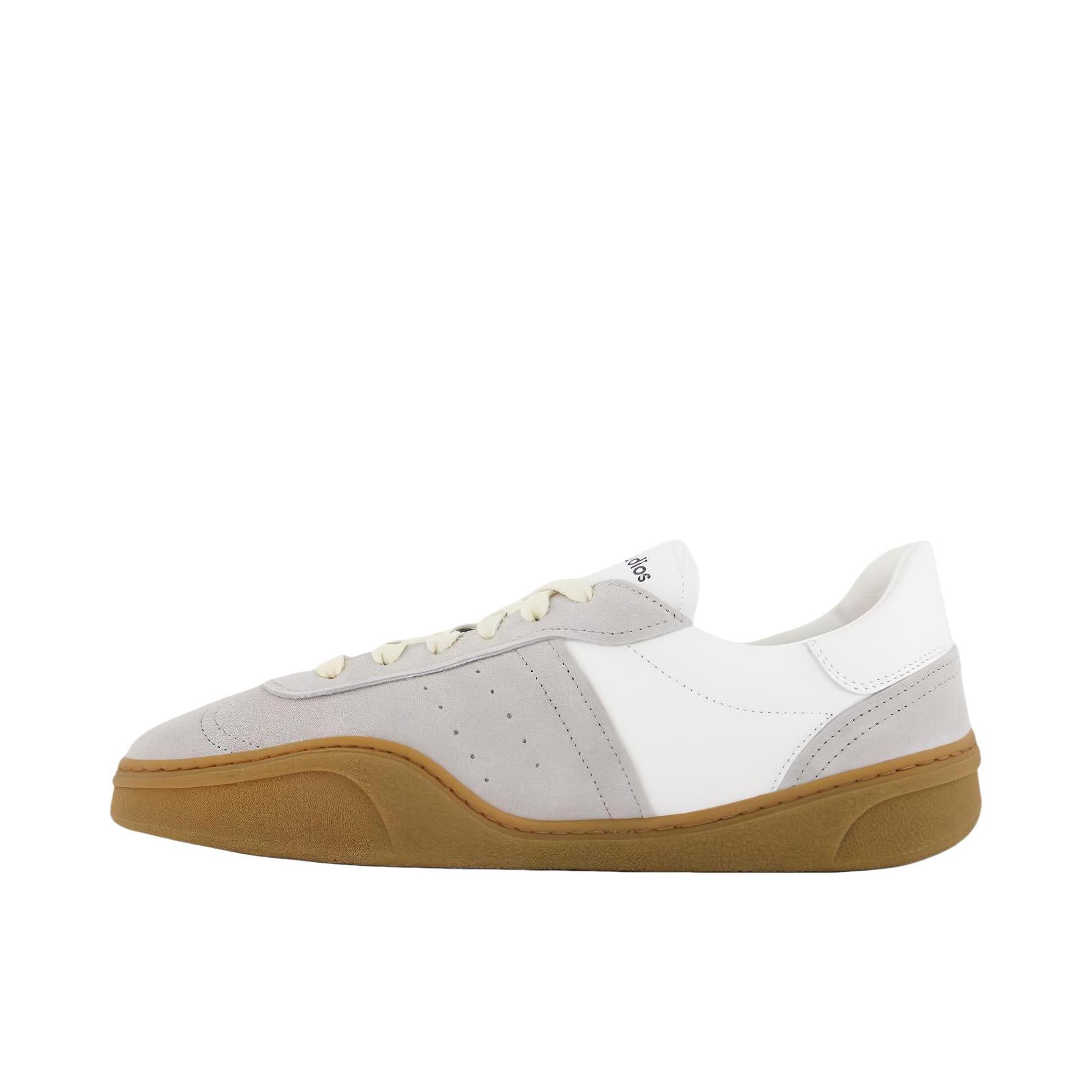 推荐商品：Acne Studios 皮革 低帮 圆头 厚底 运动休闲鞋 BD0319-AO0 白色