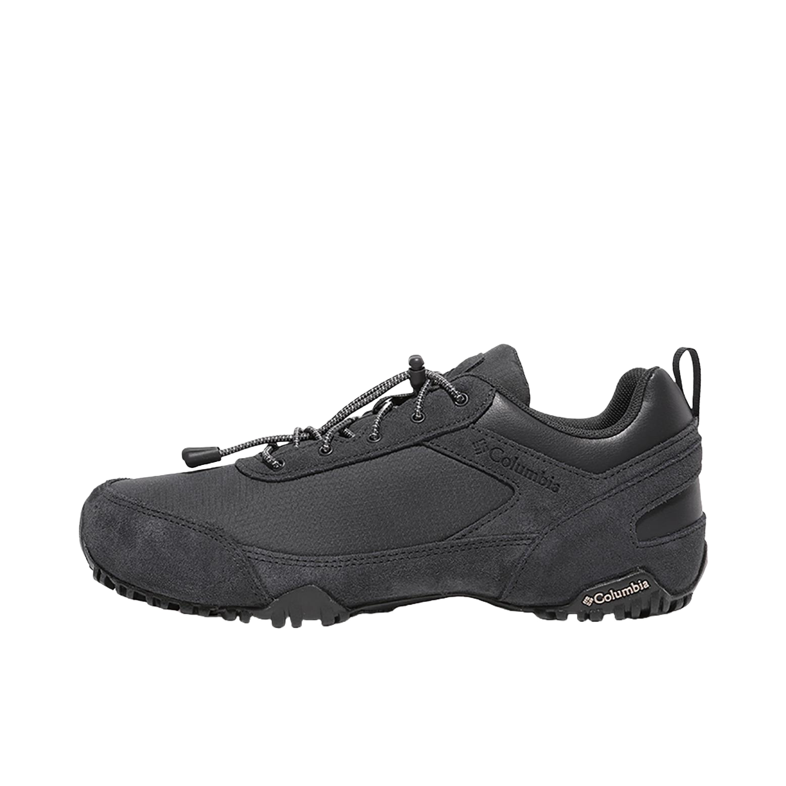 推荐商品：Columbia/哥伦比亚 TERRACE SLOPE LEATHER II 舒适防滑 缓震耐磨 百搭透气 抓地 反毛皮 户外鞋 徒步鞋 深灰色