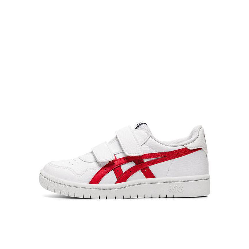推荐商品：Asics/亚瑟士 Tiger Japan S 潮流经典 耐磨 支撑稳定 防滑 舒适 休闲 板鞋儿童 小童/白花色/红色