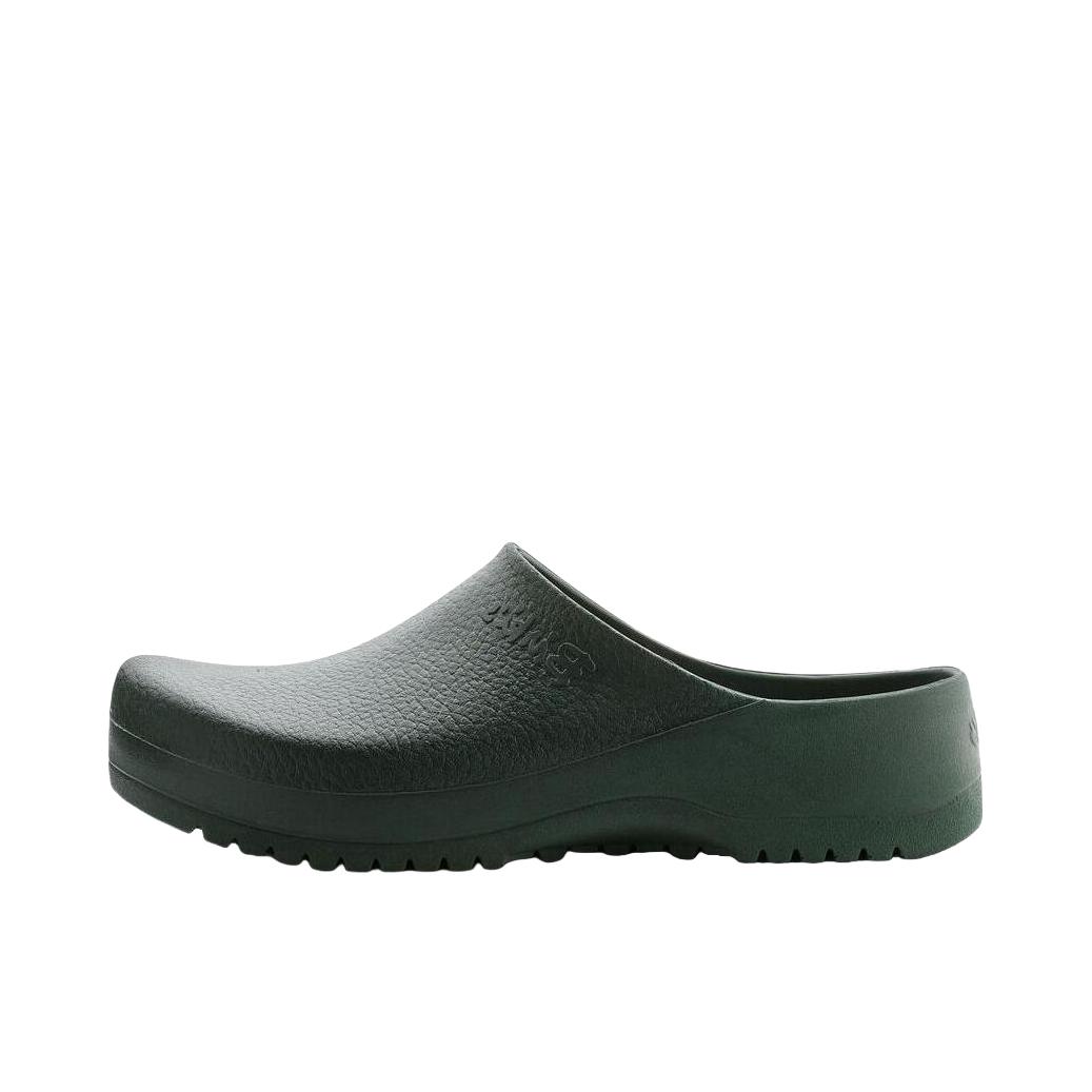 推荐商品：Birkenstock SuperBirki系列 厚底圆头 防滑 舒适包头 百搭时尚 休闲简约 软木 防磨 厨师鞋 拖鞋 墨绿色