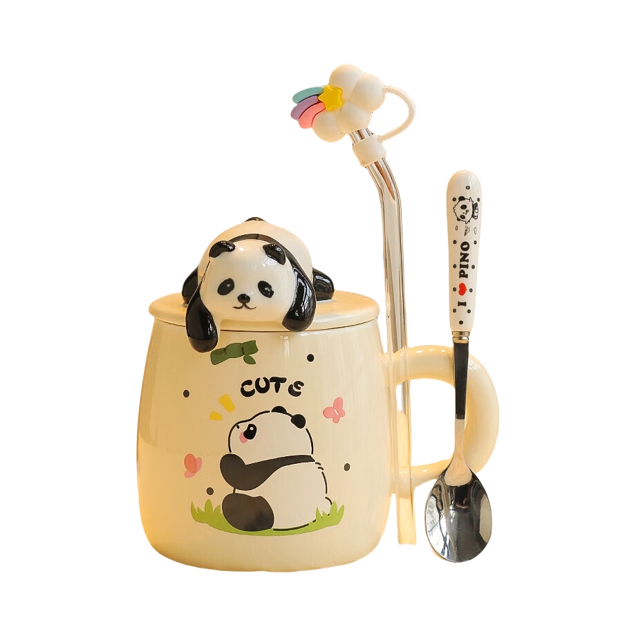 推荐商品：忙农 420ml 可微波 陶瓷 高颜值马克杯