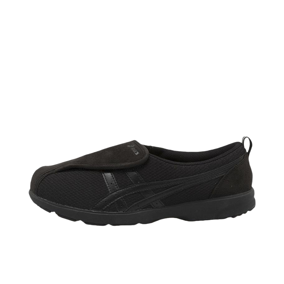 推荐商品：asics life walker 307 防滑耐磨 透气舒适 魔术贴 运动休闲鞋 FLC307 黑色
