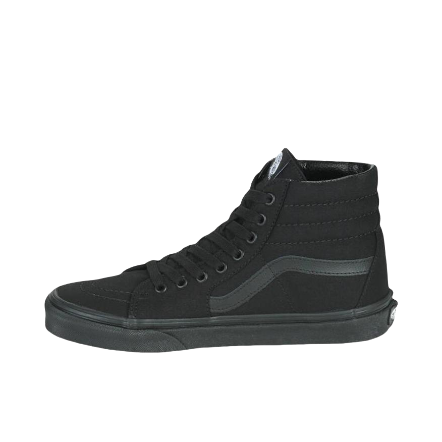 推荐商品：Vans/范斯 SK8-Hi 板鞋 潮流经典拼接复古街头厚底 Unisex Trainers in Black 纯黑