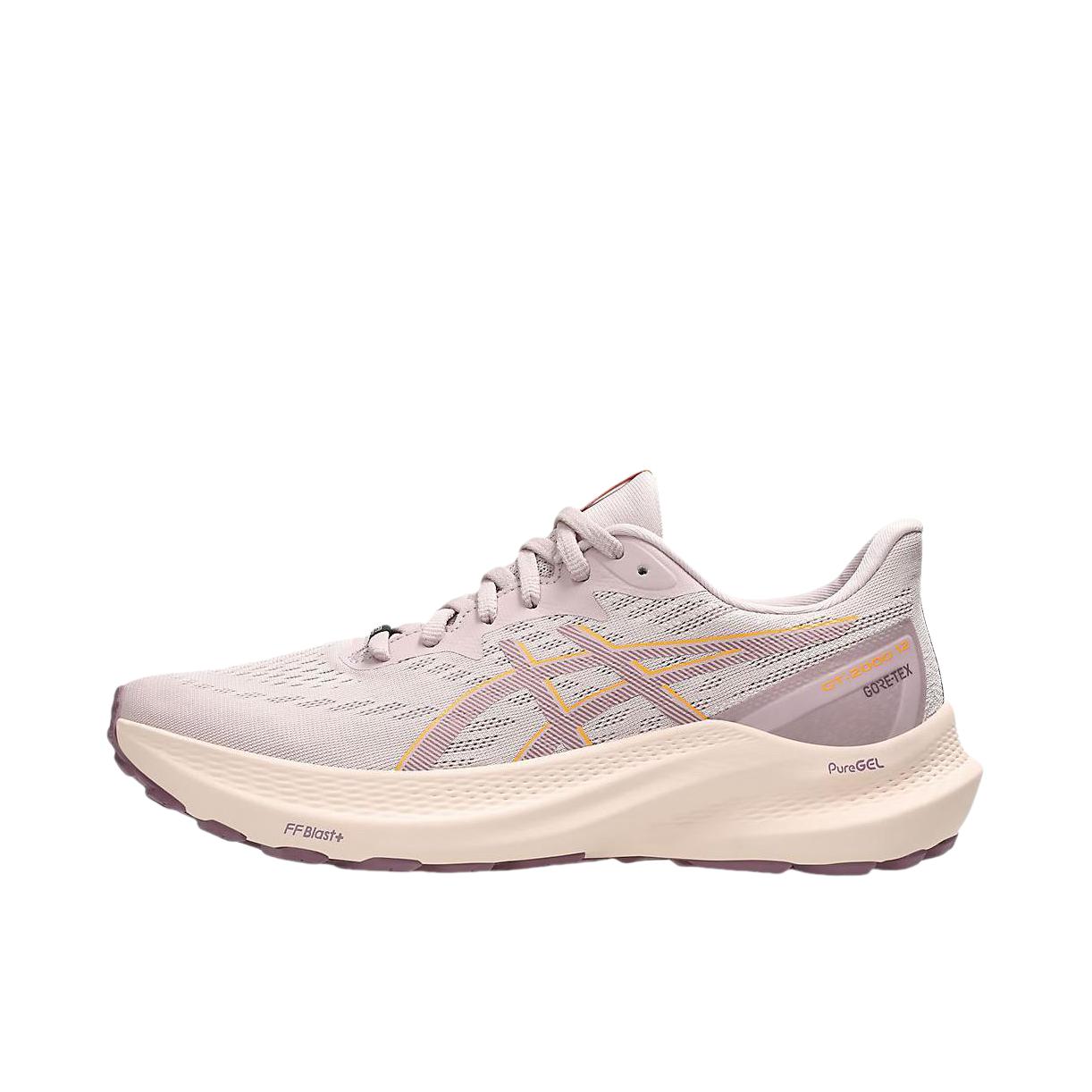 推荐商品：Asics/亚瑟士 GT-2000 12 GTX 跑鞋 轻便透气舒适低帮系带防滑耐磨回弹 女款/粉色/橙色