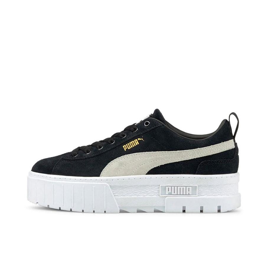 推荐商品：Puma/彪马 Mayze 运动休闲鞋 耐磨经典复古厚底舒适透气抗磨损 熊猫/金标/黑色/白色
