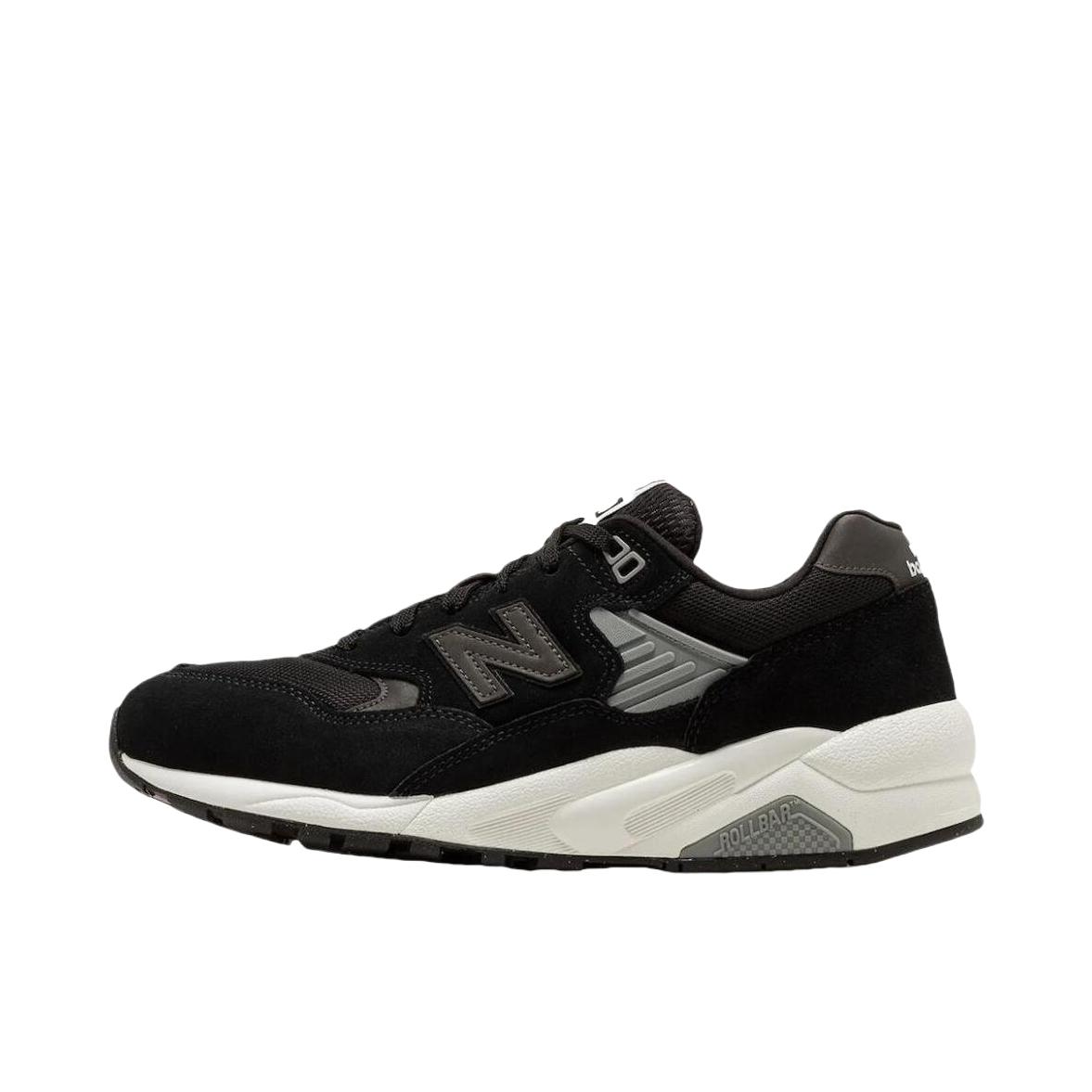 推荐商品：New Balance 580 潮流复古 减震防滑 轻便透气 耐磨 舒适 织物 低帮百搭 运动休闲鞋 黑色