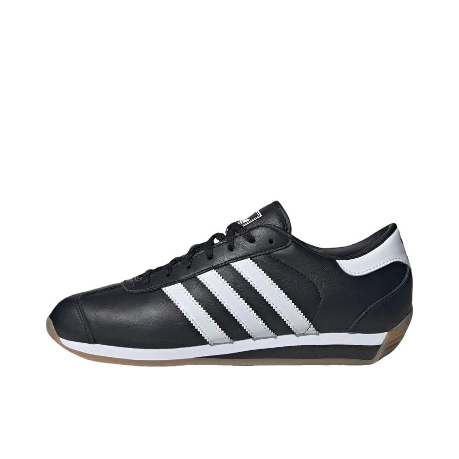 推荐商品：adidas Originals Country 2 防滑 低帮 坡跟 系带 跑鞋 黑色/白色