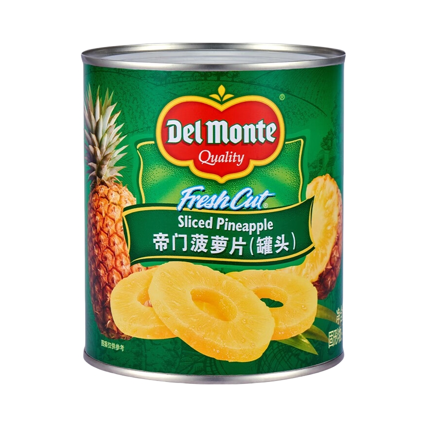 推荐商品：DelMonte 帝门菠萝片（罐头） 罐装