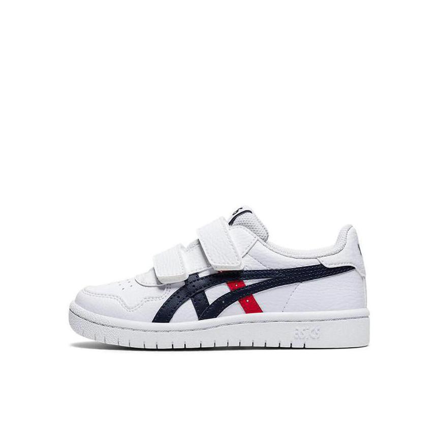 推荐商品：Asics/亚瑟士 Tiger Japan S 潮流经典 耐磨 支撑稳定 防滑 舒适 休闲 板鞋儿童 小童/白色/蓝色
