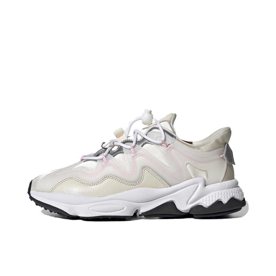 推荐商品：adidas Originals Ozweego Plus 厚底防滑 耐磨 休闲鞋 白色/银色