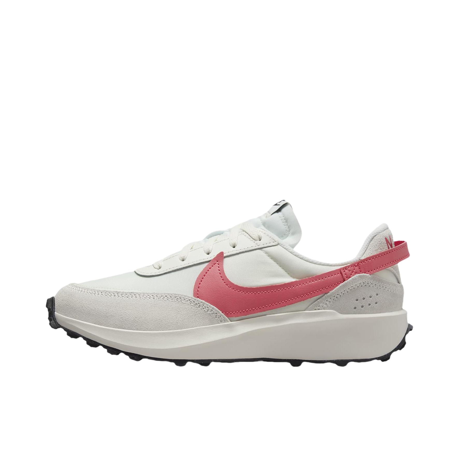 Nike Waffle Debut 运动休闲鞋 轻便缓震防滑复古圆头抓地包裹性 帆色/黑色/紫菀粉色