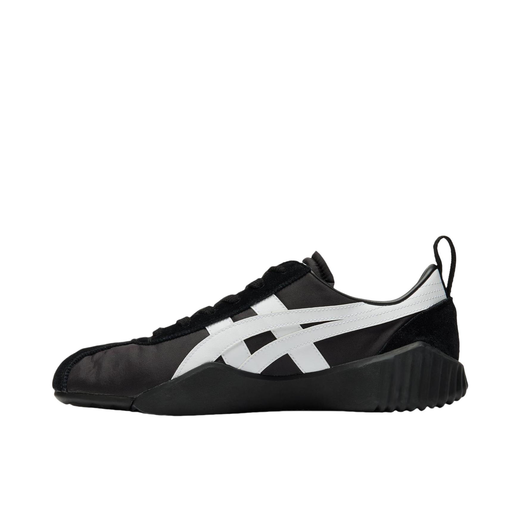 推荐商品：Onitsuka Tiger Acromount 耐磨 舒适透气 人造革皮革 休闲鞋 黑色/白色