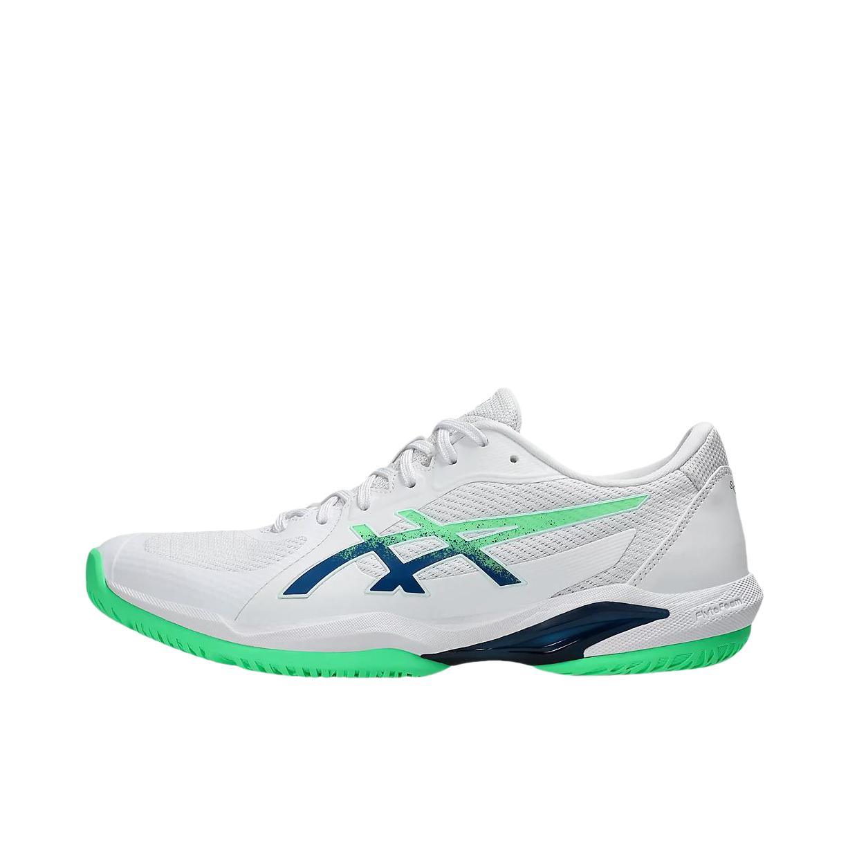 推荐商品：Asics/亚瑟士 Solution Speed FF 2 防滑耐磨 缓震轻便 网布透气 舒适回弹 轻量 支撑 网面 织物 合成革 休闲运动 网球鞋 白色/浅绿色