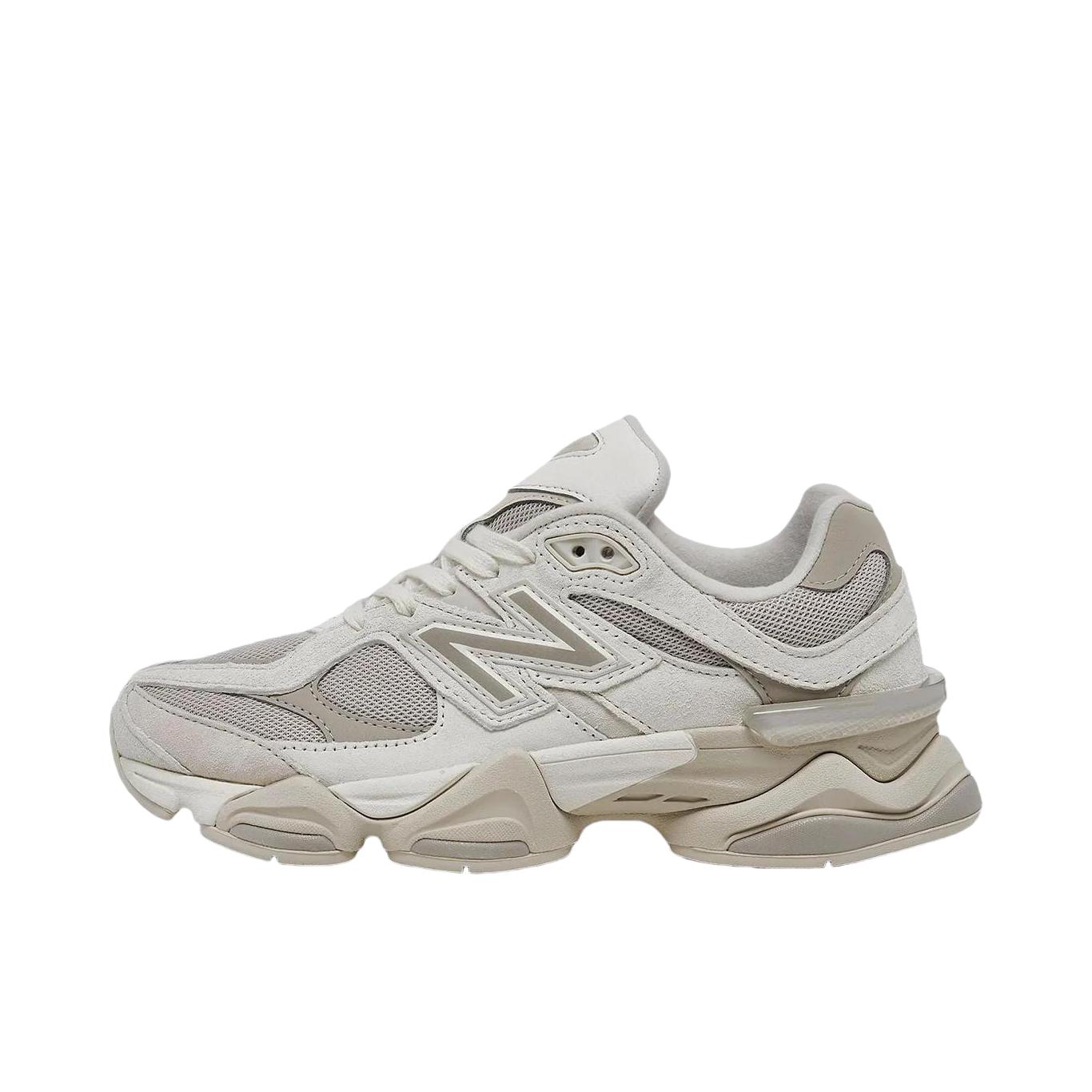 推荐商品：New Balance 9060 跑鞋 绒面革舒适减震网面透气防滑耐磨拼接复古增高圆头贴合耐穿 灰色/棕色 