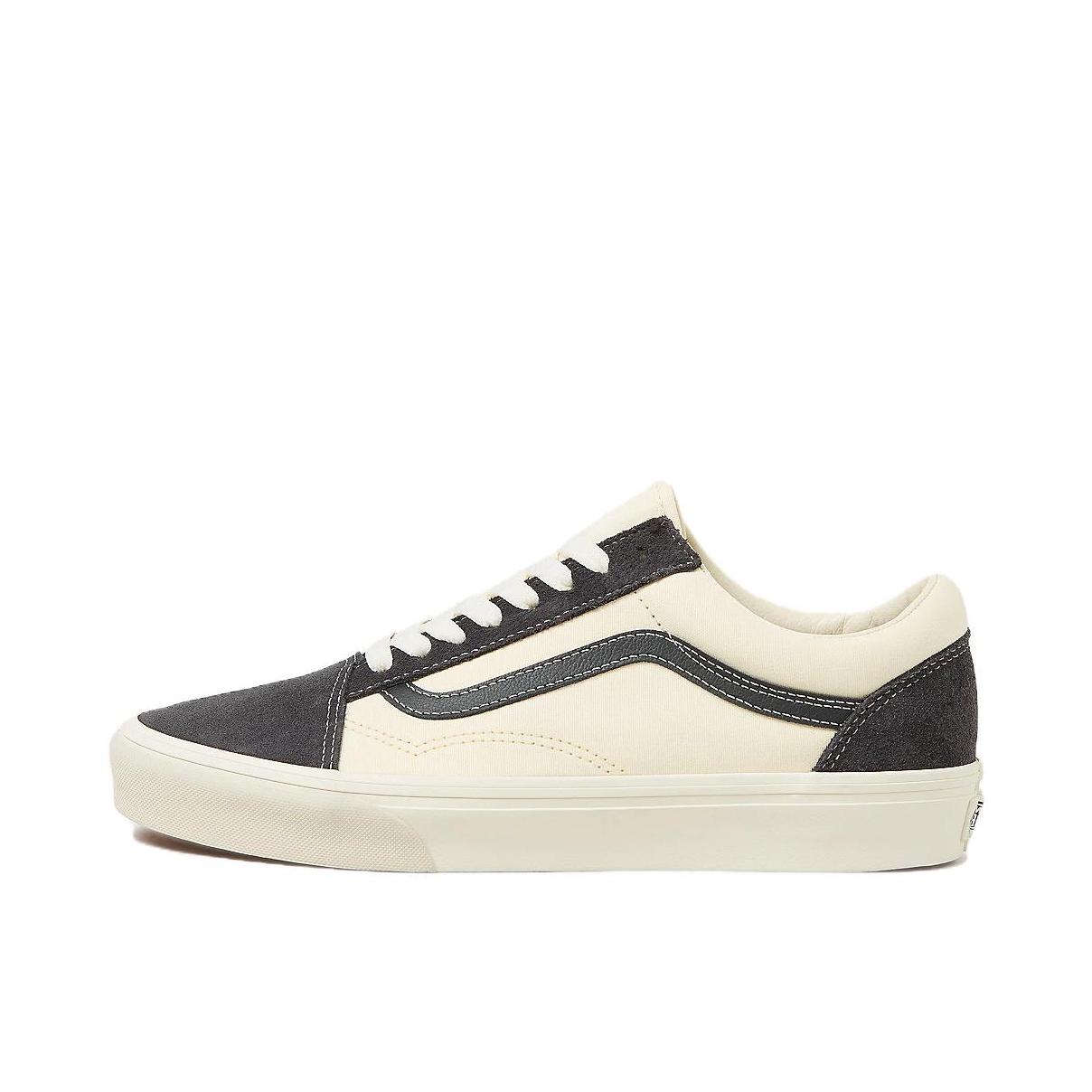 推荐商品：Vans/范斯 Old Skool 滑板鞋 板鞋 轻便防滑复古舒适经典 低帮/米色/黑色 