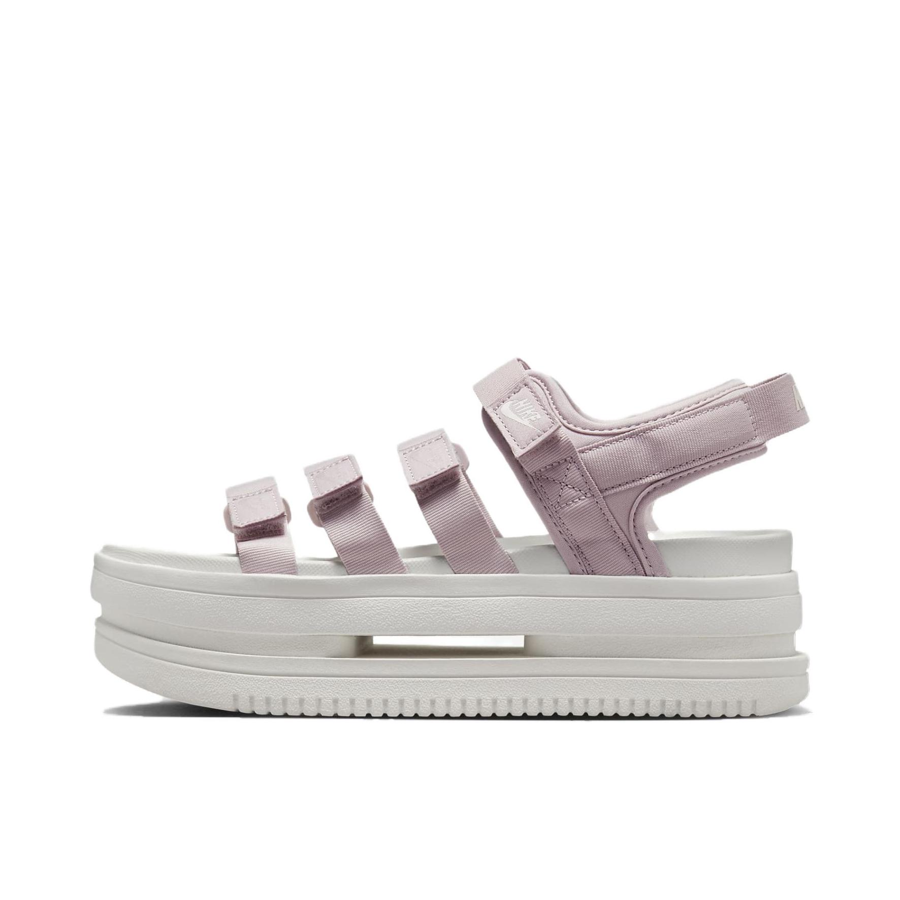 推荐商品：Nike Icon Classic 时尚潮流 舒适 轻便透气 防滑耐磨 魔术贴 沙滩 运动 凉鞋 女款/粉色