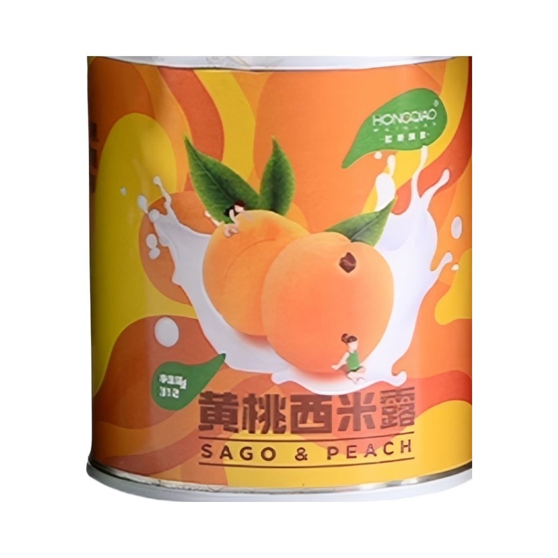 推荐商品：虹桥味泉 西米露酸奶 水果罐头 312g 罐装