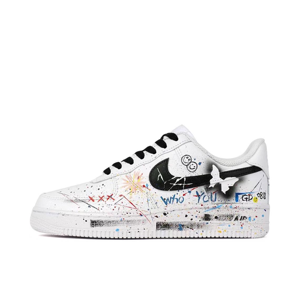 推荐商品：【定制球鞋】 Nike Court Vision 1 板鞋 防水美式简约防滑减震复古 权志龙涂鸦