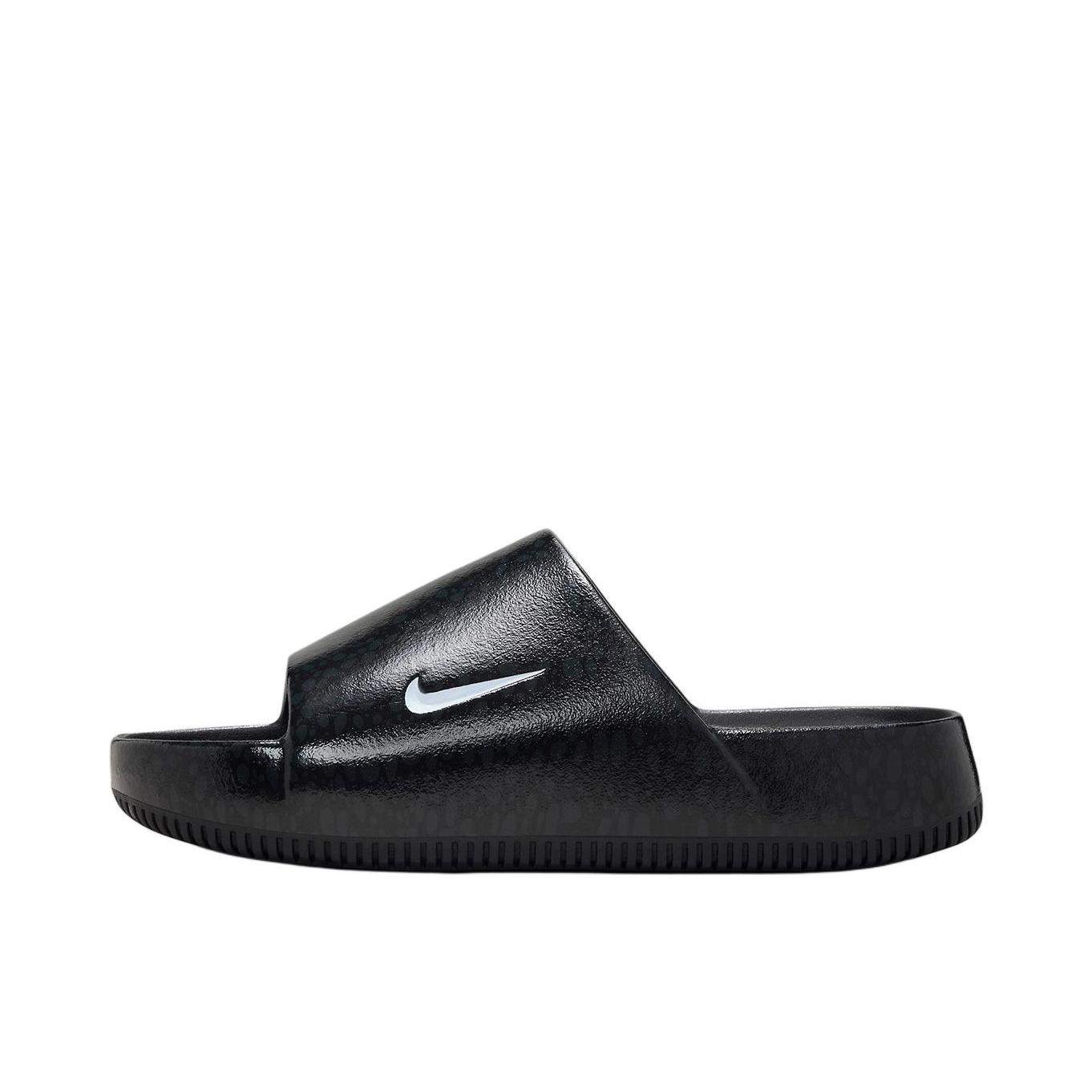 推荐商品：Nike Calm Slide 抓地 防滑耐磨 回弹 增高 防水 一字 拖鞋 纯黑色