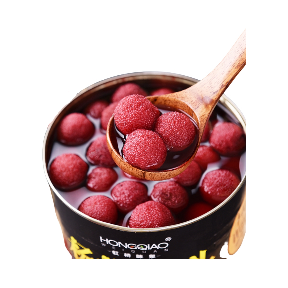推荐商品：虹桥味泉 糖水杨梅罐头 3000g 罐装
