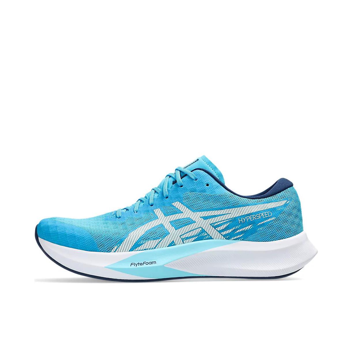 推荐商品：Asics/亚瑟士 Hyper Speed 4 减震回弹 防滑 跑鞋 蓝色/白色