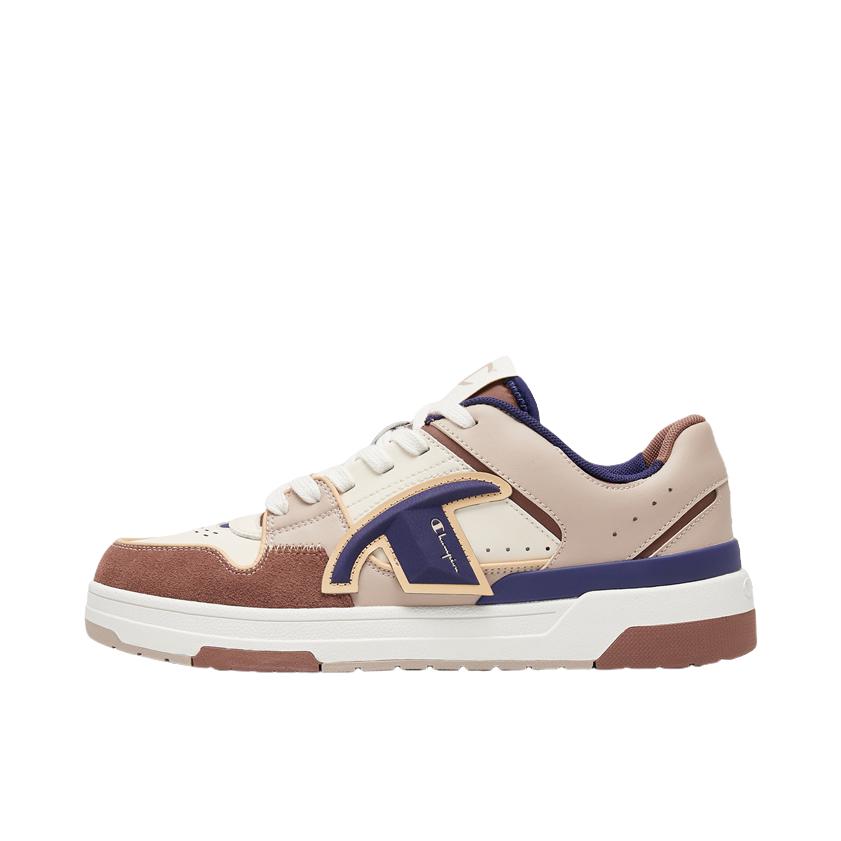 推荐商品：Champion/冠军 Preppy Skate 校园 复古 皮革 板鞋 深棕色
