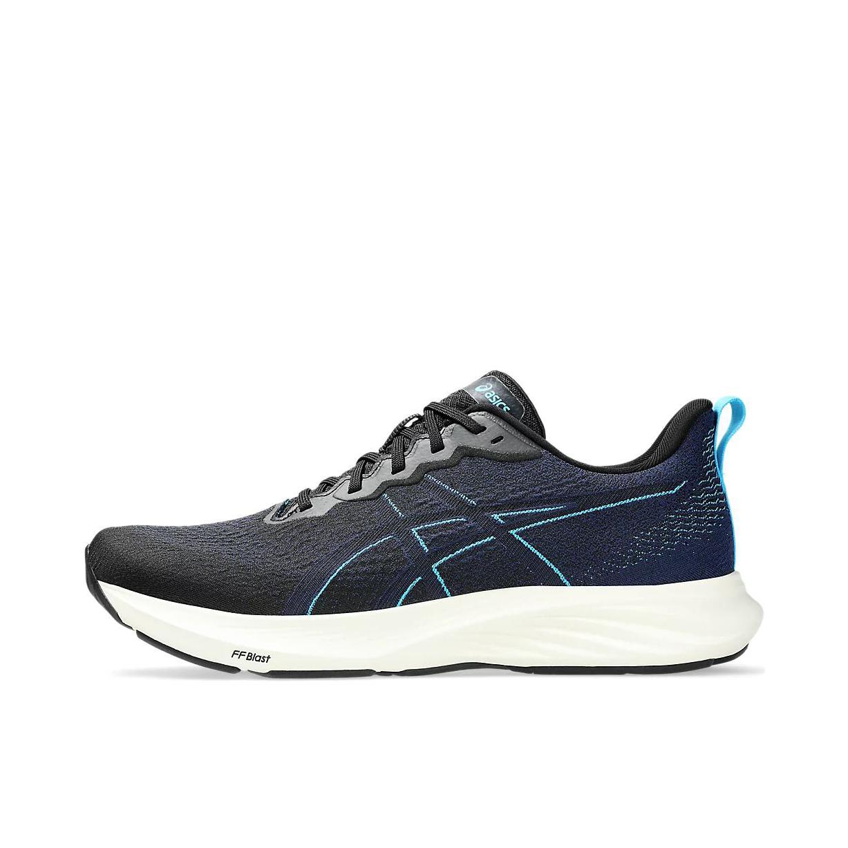 推荐商品：Asics/亚瑟士 Dynablast 4 跑鞋 减震回弹防滑耐磨舒适轻便稳定支撑 男款/黑色/蓝色 