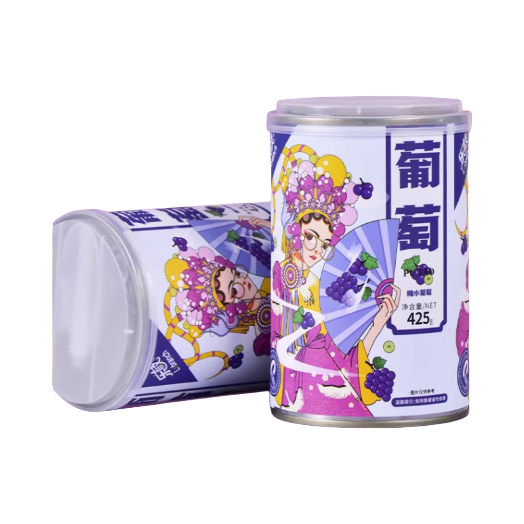 推荐商品：乐枝 葡萄罐头 415g 罐装