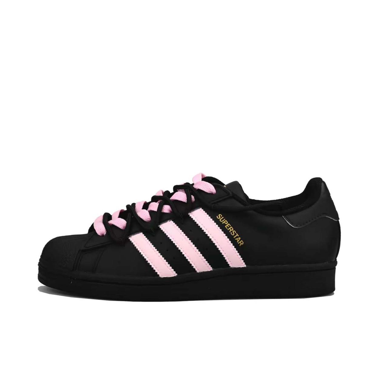 推荐商品：【定制球鞋】 adidas Originals Superstar 板鞋 防踢减震防滑耐磨百搭潮流时尚合成革贝壳头 粉墨天使