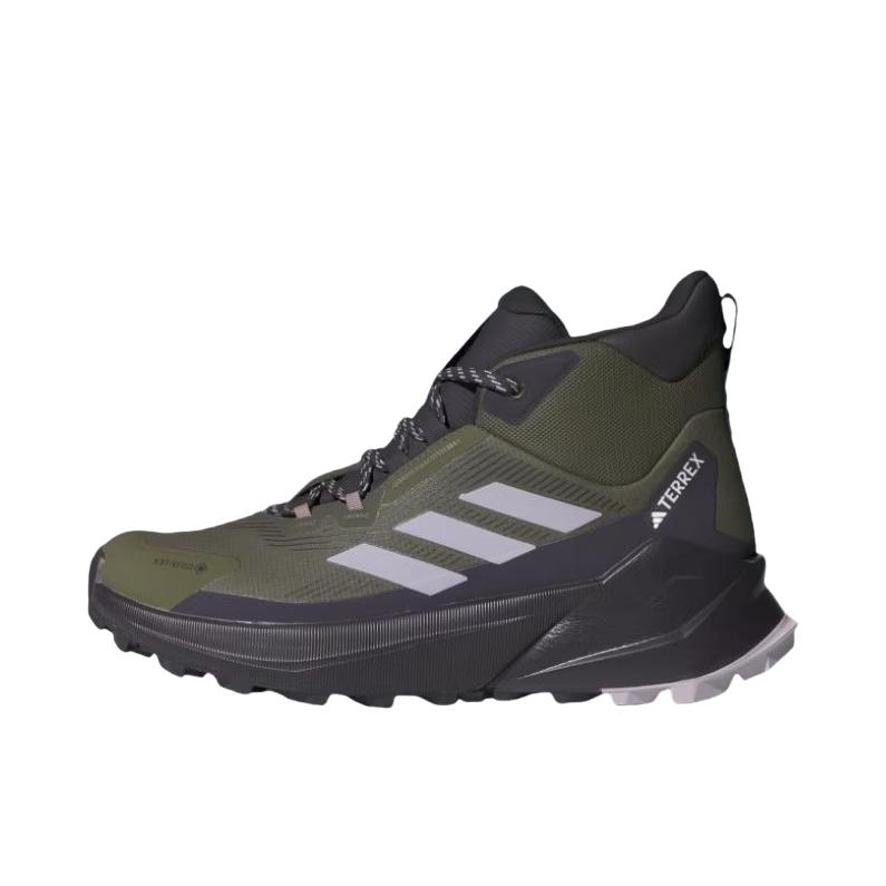 推荐商品：adidas  2.0 Gore-Tex  减震透气 防滑耐磨 舒适轻便 低帮 时尚百搭 国家地理联名 户外鞋 中帮/橄榄色/黎明银/极光黑