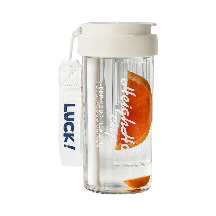 推荐商品：迅峻 奶fufu色系列 600ml tritan 茶漏吸管杯