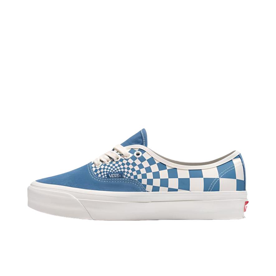 推荐商品：Vans/范斯 Authentic 潮流休闲 轻便舒适 防滑耐磨 百搭运动 复古 板鞋 网格/蓝色/白色
