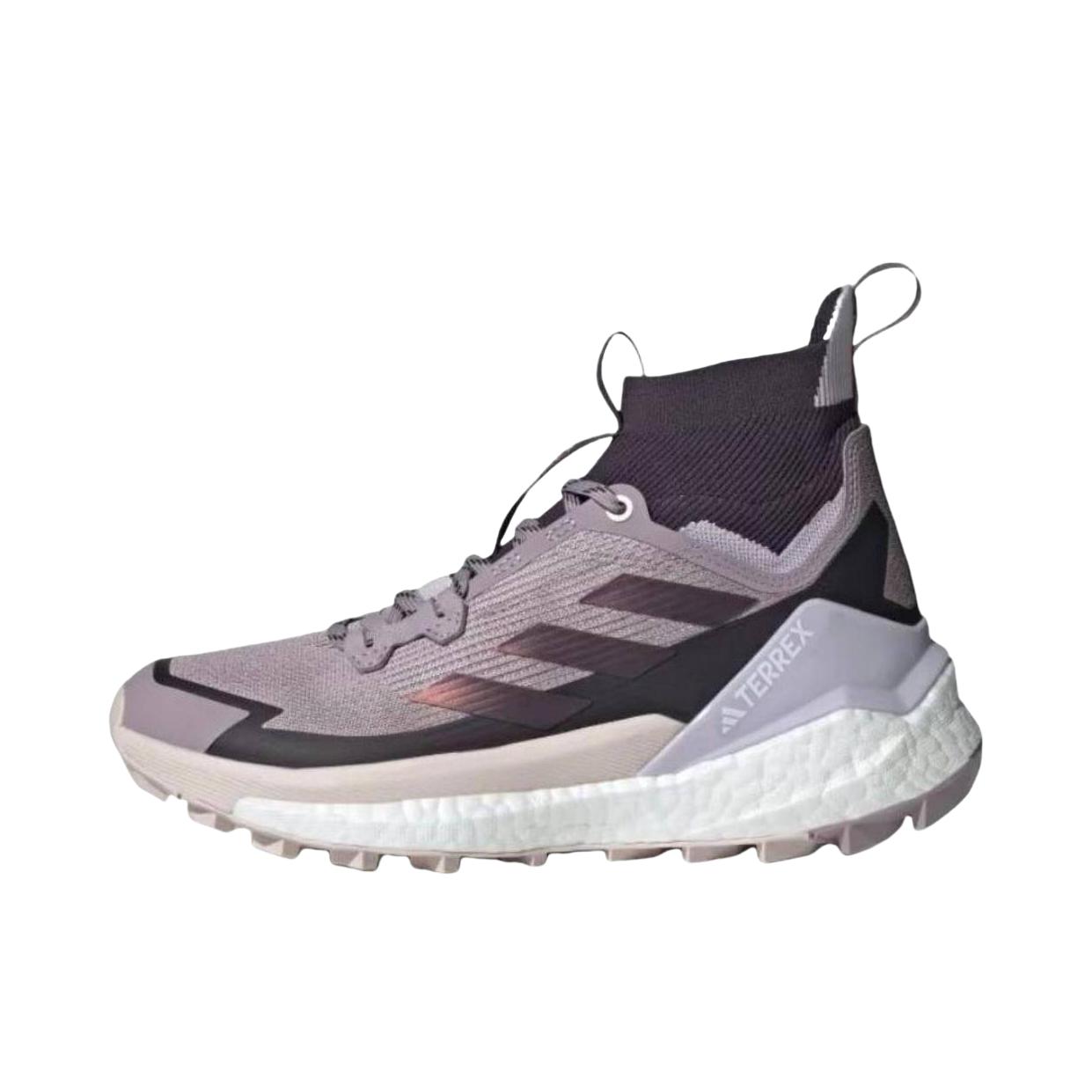 推荐商品：adidas Terrex Free Hiker 2 缓震透气 防滑耐磨 舒适轻便 防水 百搭 户外 徒步鞋 灰色/紫色