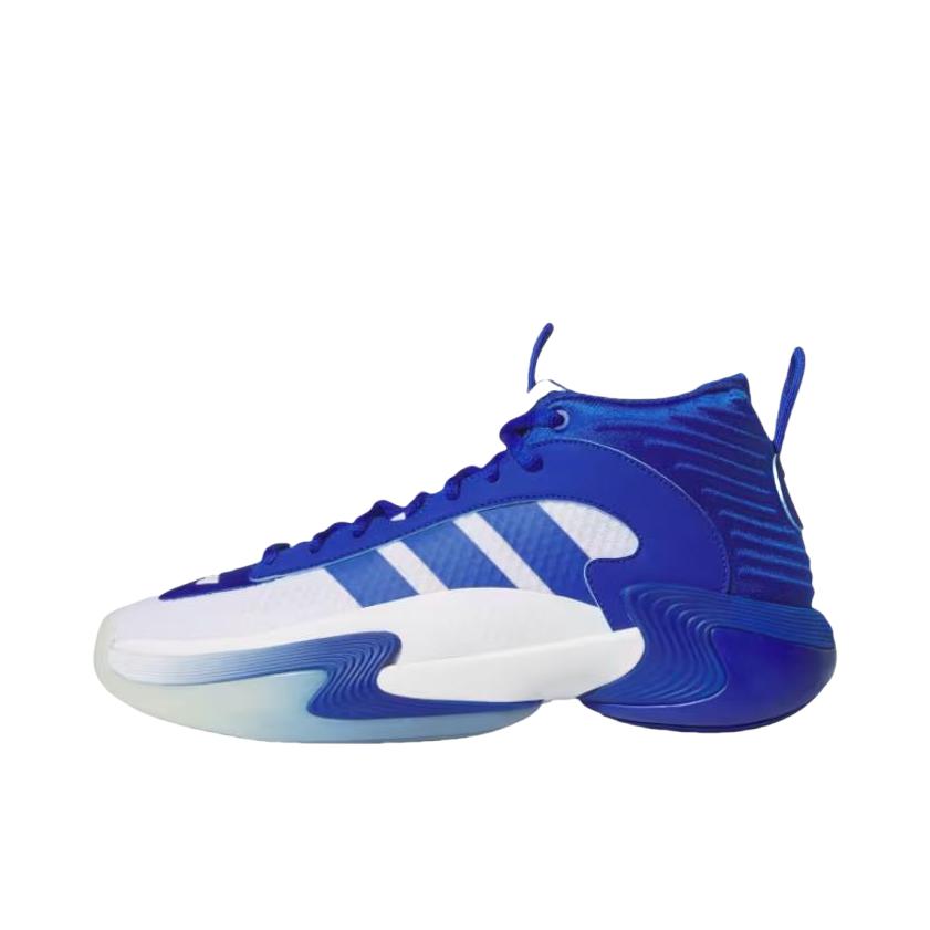 推荐商品：adidas Exhibit Select 篮球鞋 防滑耐磨减震轻便透气圆头轻盈 白色/蓝色