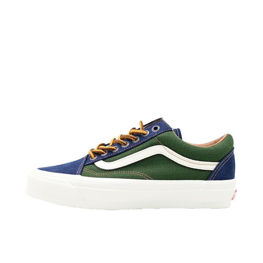推荐商品：Vans/范斯 Old Skool 36 板鞋 简约复古时尚百搭防滑耐磨舒适减震轻便透气拼接贴合支撑 绿色