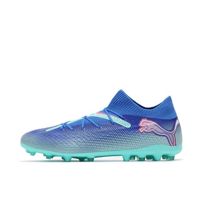 推荐商品：Puma/彪马 Future 7 Ultimate FG/AG 胶质短钉 长钉 人造草地 足球鞋 钉鞋 蓝色/绿色