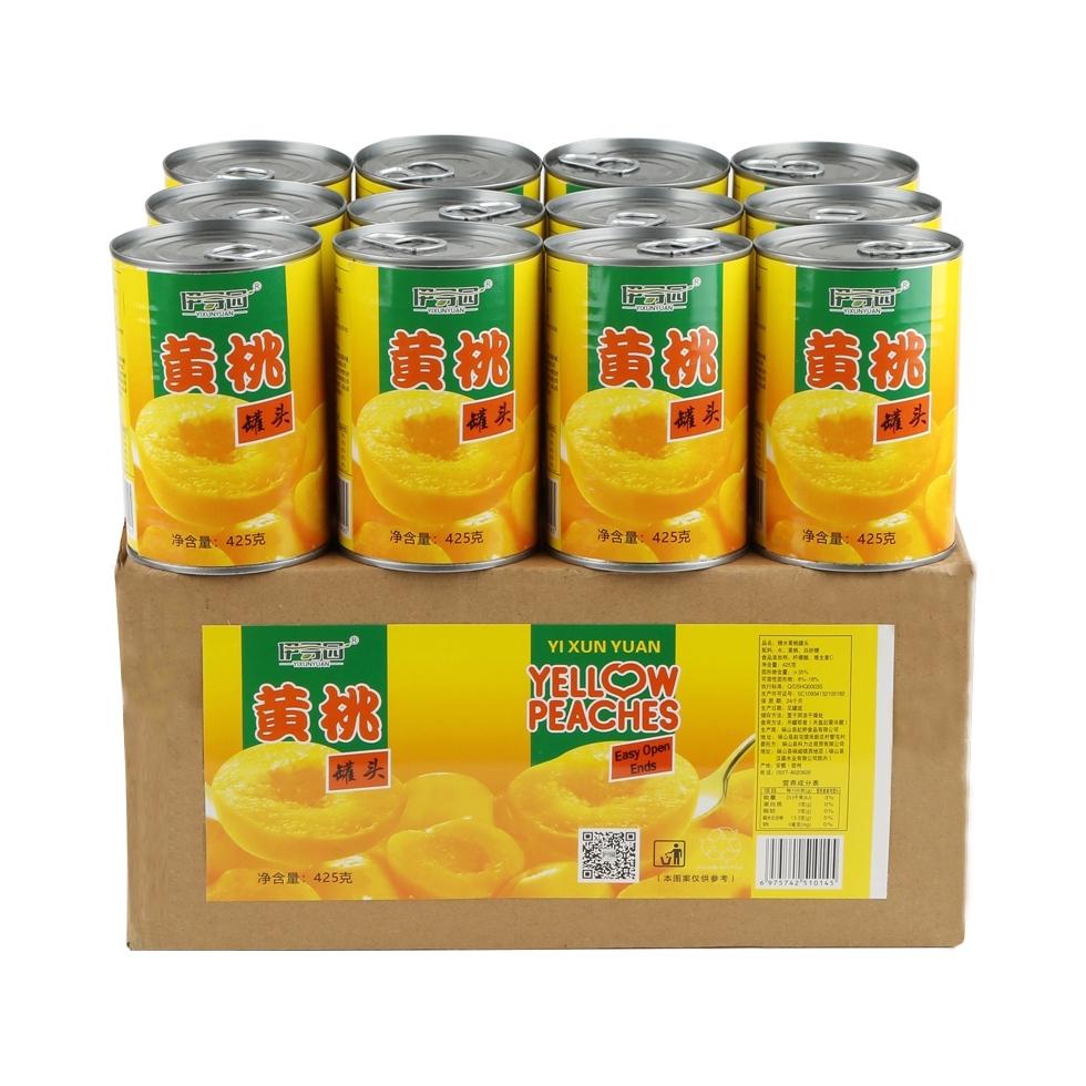 推荐商品：伊寻园 糖水黄桃罐头 罐装