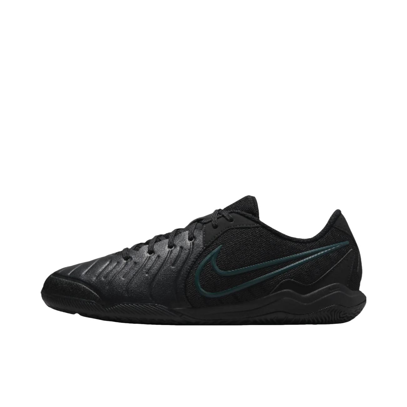 推荐商品：Nike Tiempo Legend 10 Academy IC 中端 平底 室内球场 防滑耐磨 足球鞋 黑色