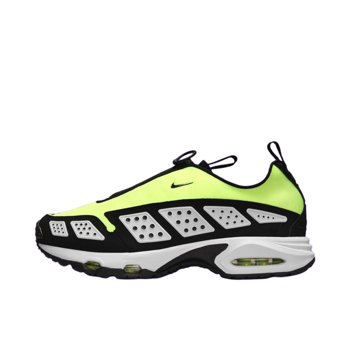 推荐商品：Nike Air Max SNDR 跑鞋 潮流百搭舒适透气防滑耐磨缓震回弹轻便支撑织物低帮贴合 黑色/黄色
